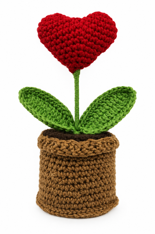 Crimson Heart Bloom Pot
