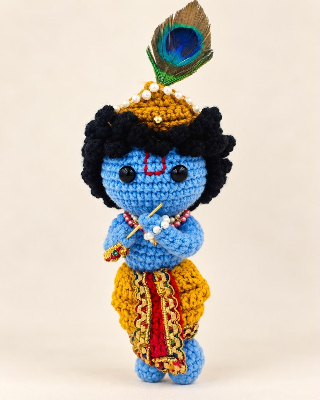 Handmade Crochet Krishna Ji by DhagaTales by Mom