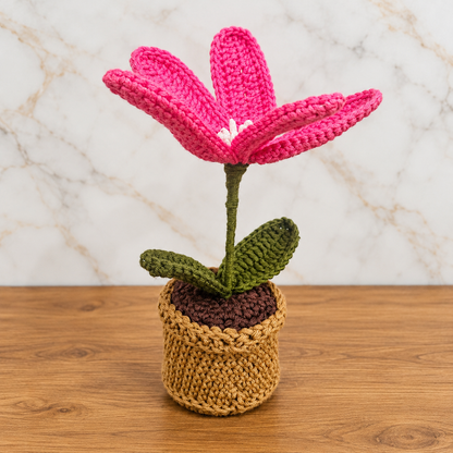 Pink Lily Pot
