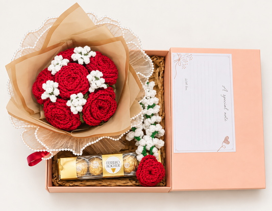 Saath Saath — Crochet Rose & Gajra Hamper
