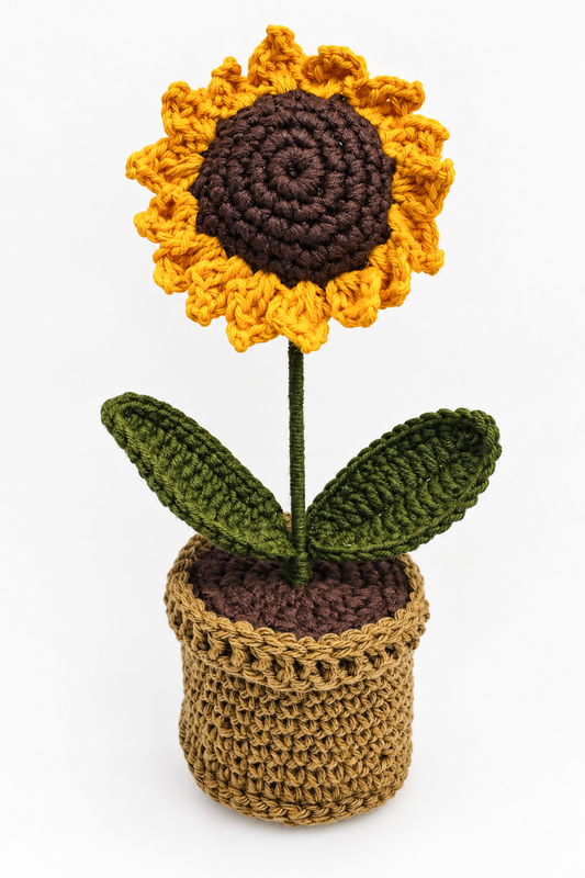 Golden Sunflower Bloom Pot