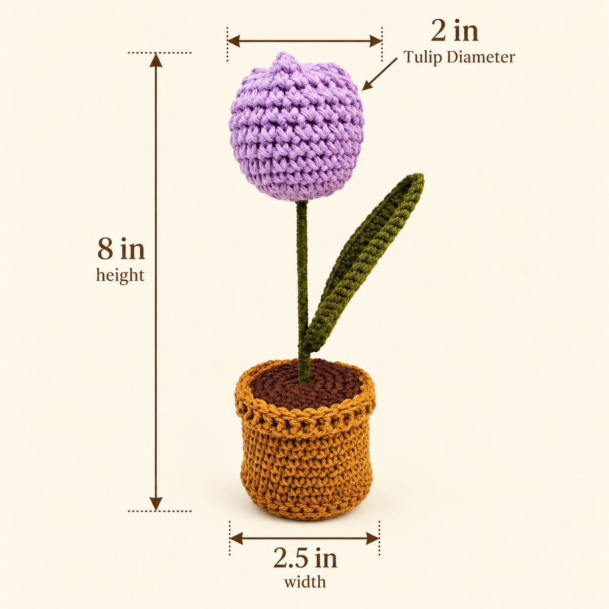 Lavender Tulip Pot