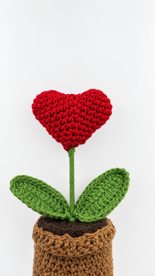 Crimson Heart Bloom Pot