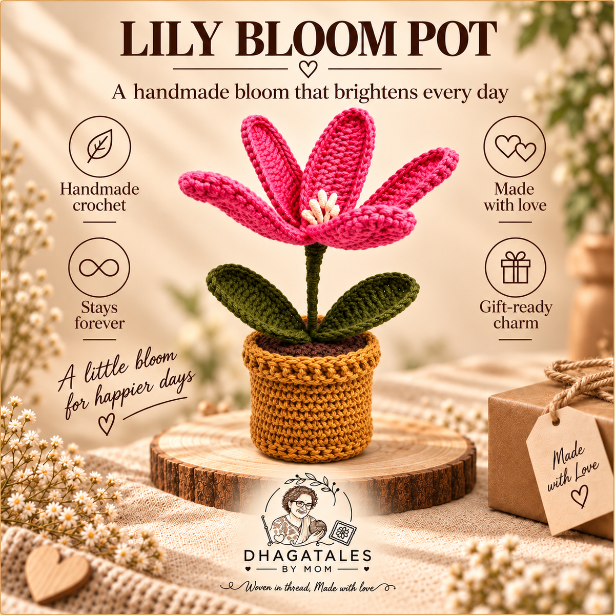 Pink Lily Pot