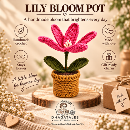 Pink Lily Pot