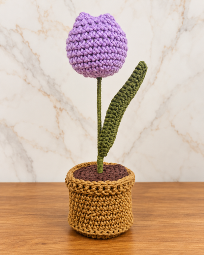 Lavender Tulip Pot