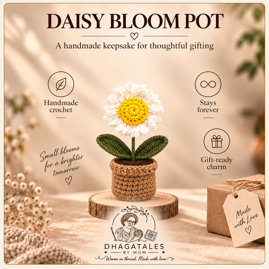Blush Daisy Bloom Pot