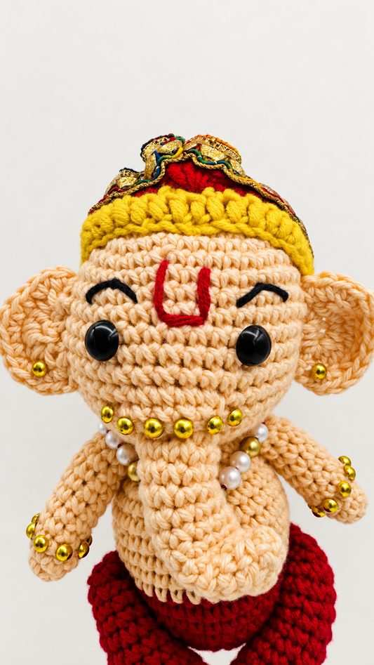 Handmade Crochet Ganesh Ji