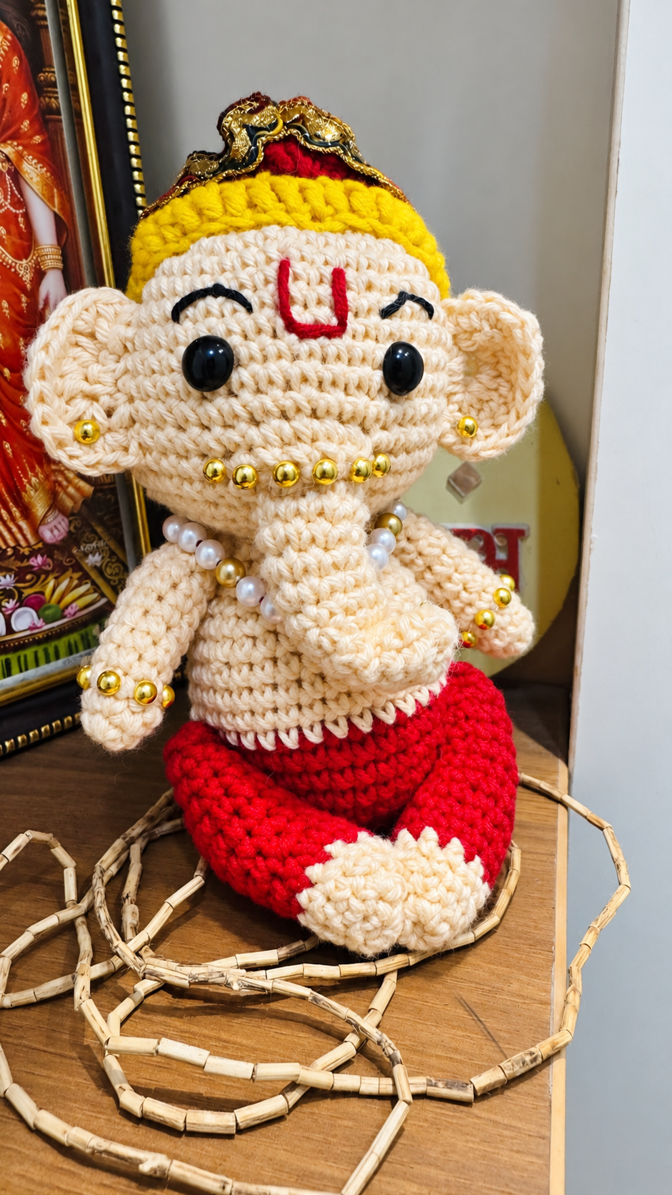 Handmade Crochet Ganesh Ji