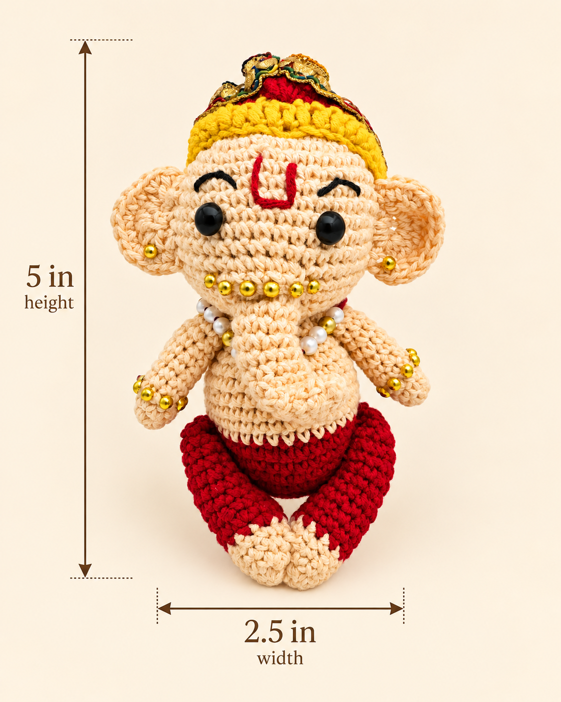 Handmade Crochet Ganesh Ji