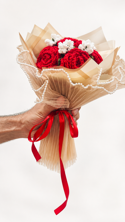 Forever Yours – Crimson Elegance Bouquet