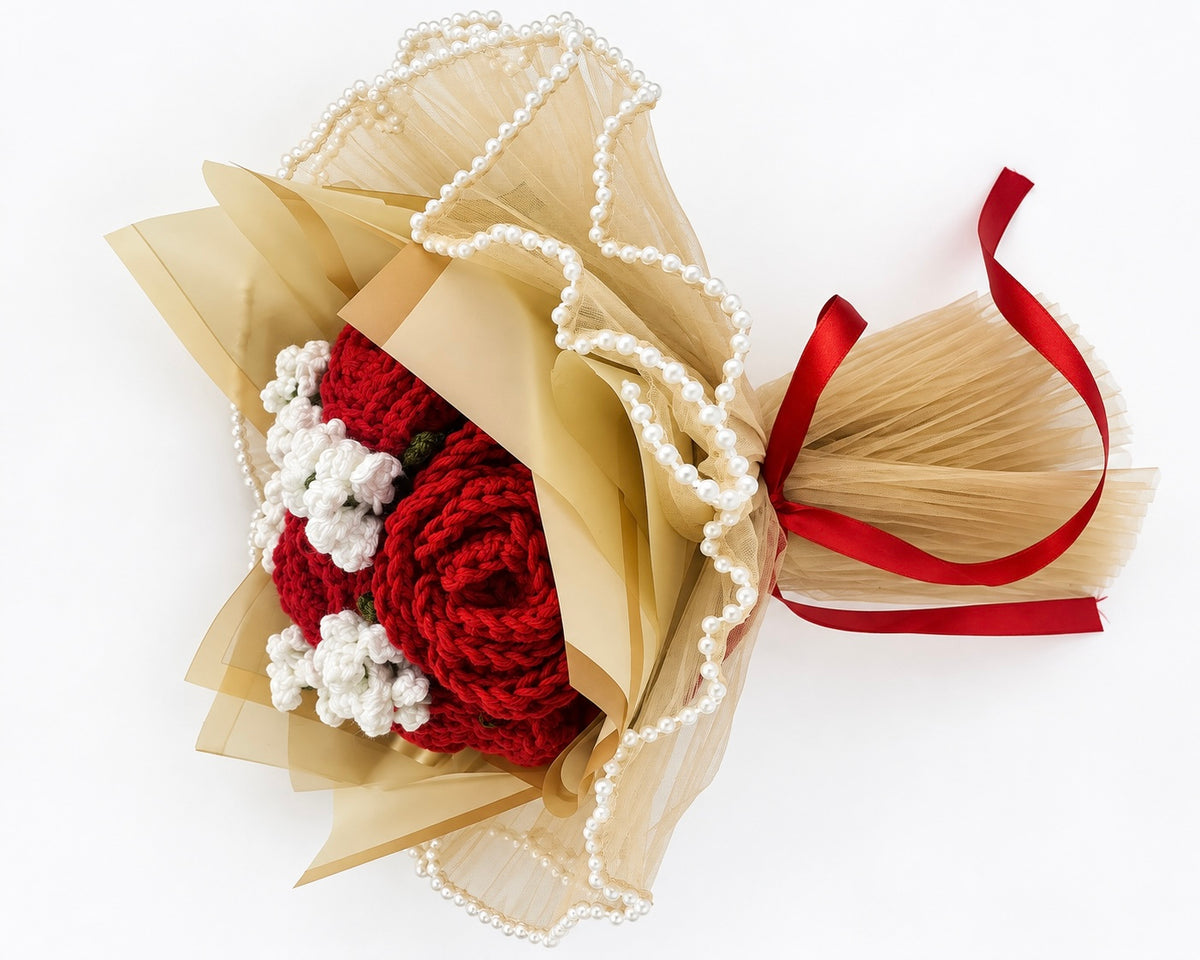 Forever Yours – Crimson Elegance Bouquet