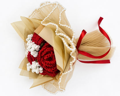 Forever Yours – Crimson Elegance Bouquet
