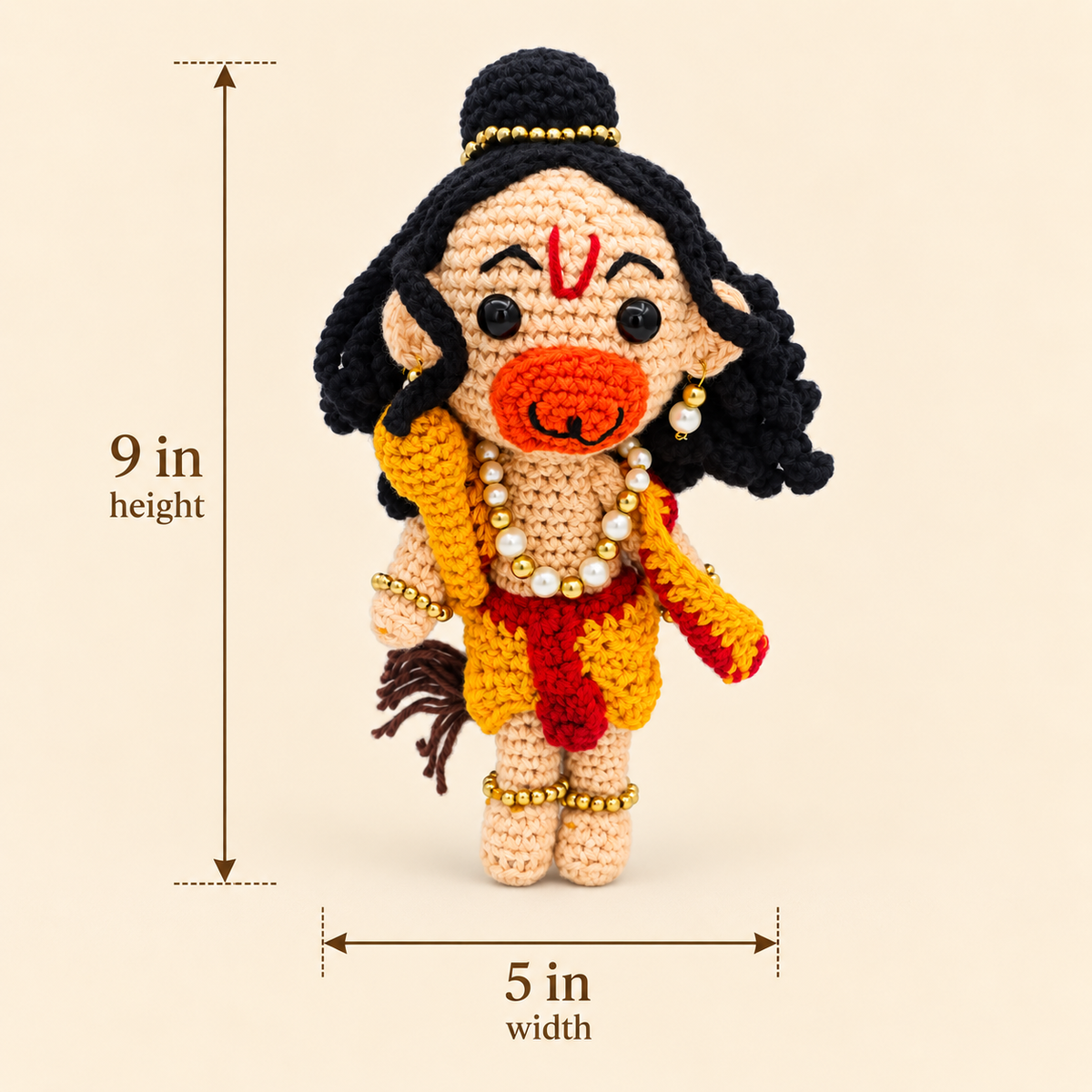 Handmade Crochet Hanuman Ji