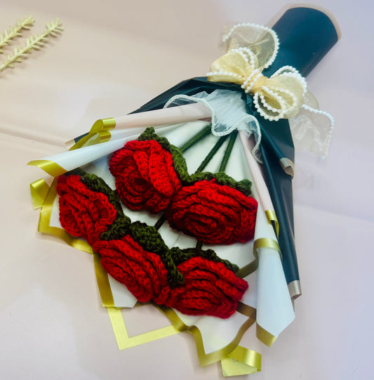 Forever Yours – Crimson Rose Bouquet