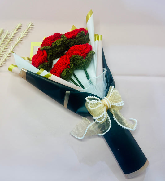 Forever Yours – Crimson Rose Bouquet