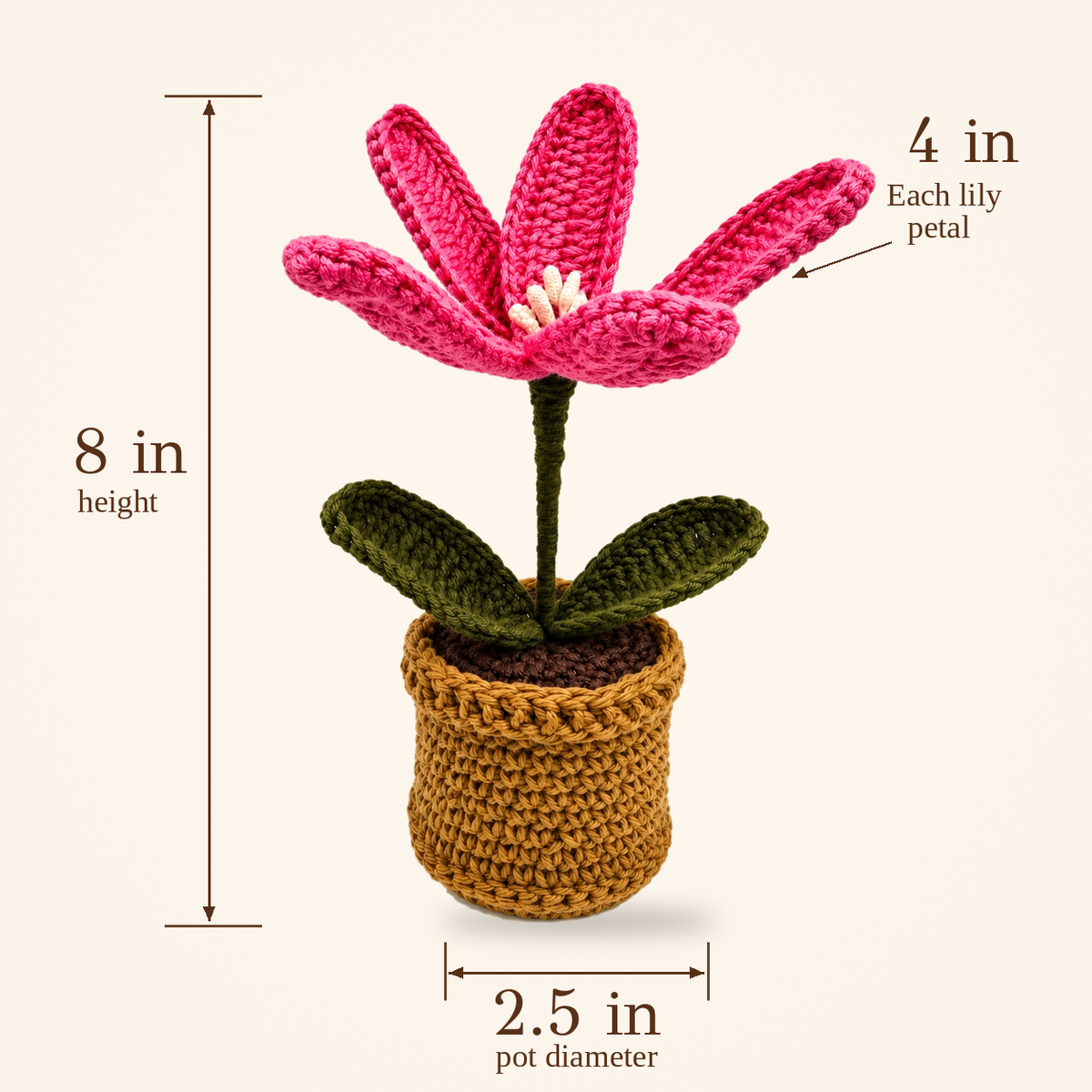 Pink Lily Pot