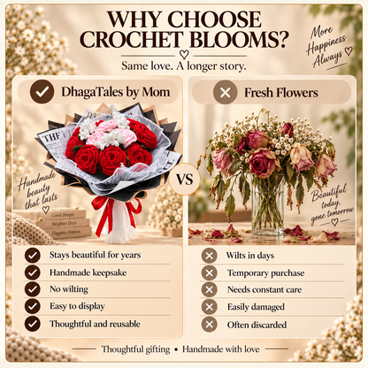 Why choose crochet blooms comparison for Forever Yours – Always & Forever Bouquet