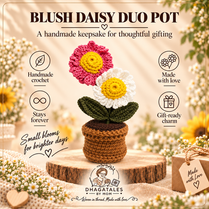 Blush Daisy Duo Pot