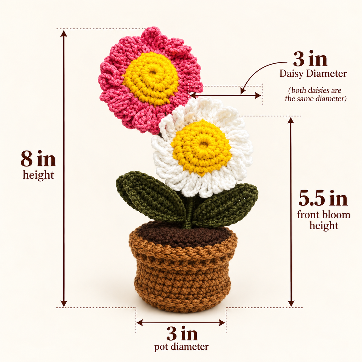 Blush Daisy Duo Pot