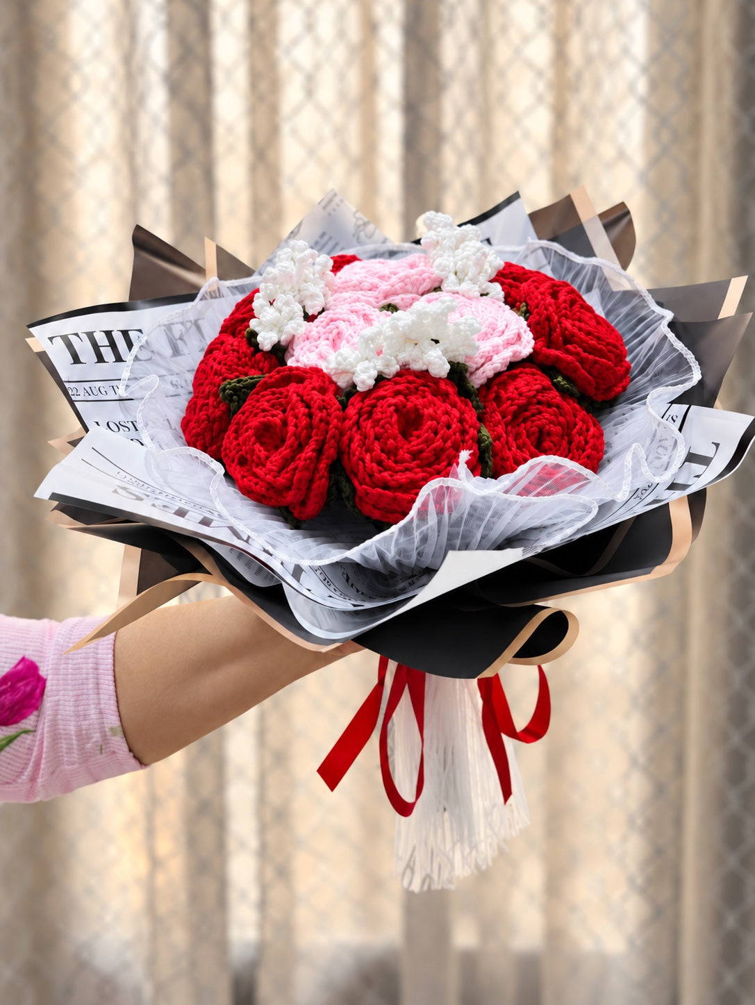 Forever Yours – Always & Forever Bouquet handmade crochet bouquet