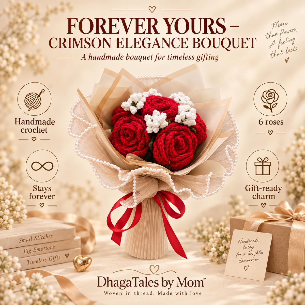 Forever Yours Crimson Elegance Bouquet product feature asset