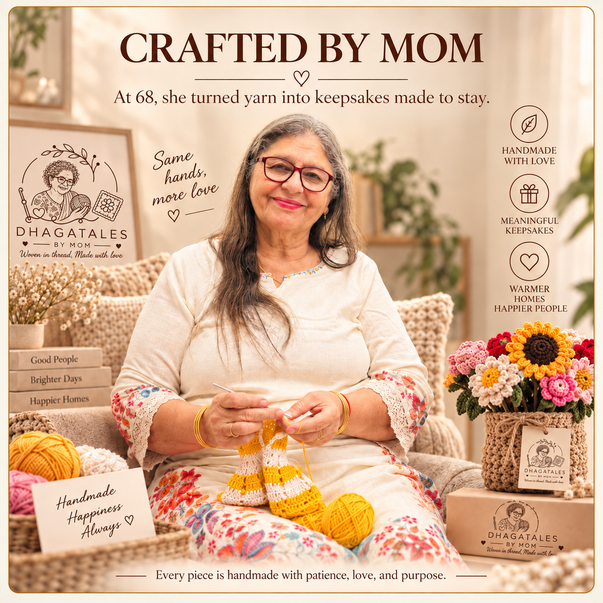 Rose & Mogra Cascade Gajra – Classic